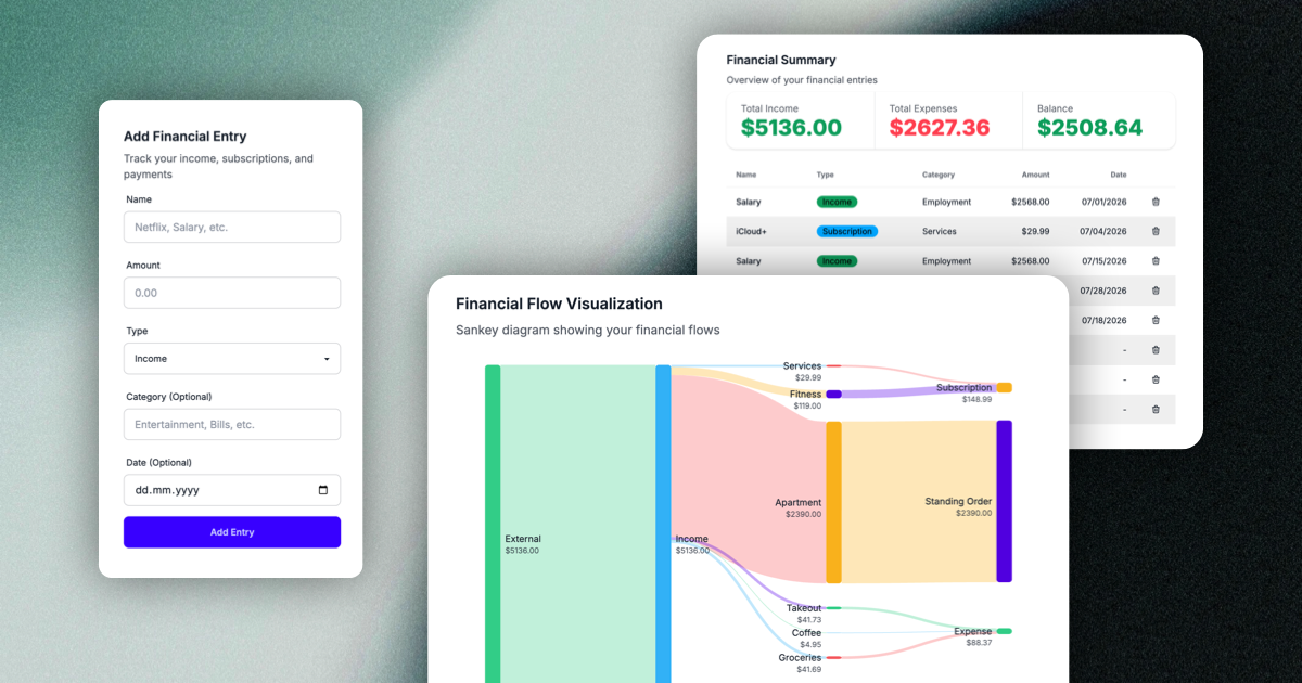 Financial Flow Visualizer